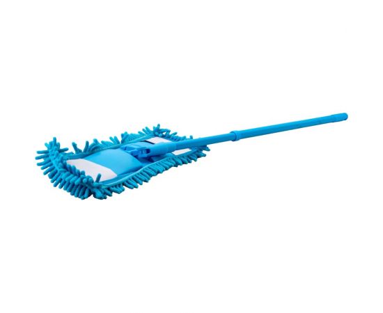 Швабра для пола PERFECTO LINEA Solid с насадкой из шенилла, голубая 43-492032 – изображение 4