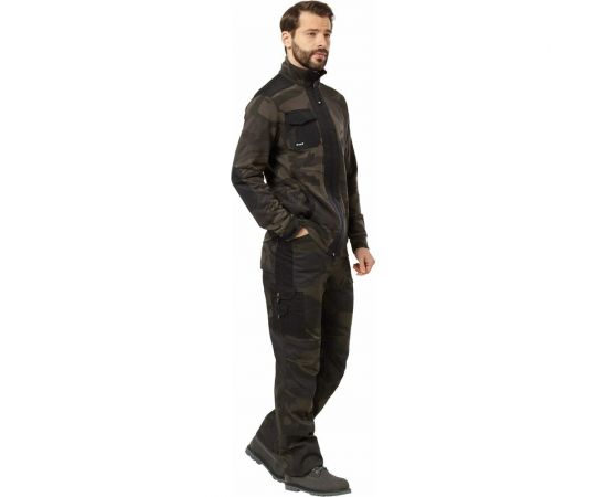 Куртка-толстовка Эксперт Спецодежда Аксель кмф хаки/черный, р. 48-50, рост 182-188 6446000067133 – изображение 6