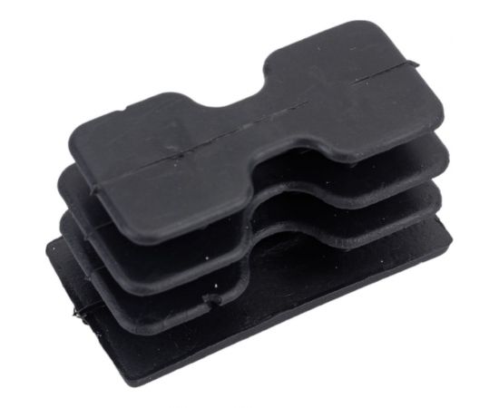 Внутренняя заглушка для трубы Tech-Krep 20x40 мм, черный пластик, 4 шт. пакет 150031 – изображение 4