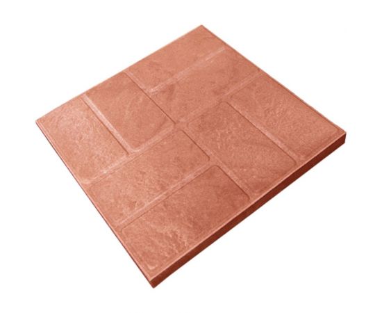 Тротуарная ППК плитка Neoкомпозит Универсальная ""8 кирпичей"", 250x250x20 мм, (кв. м/16 шт.) красный, комплект 16 шт. ПТУн-20 8К Т16 – изображение 3