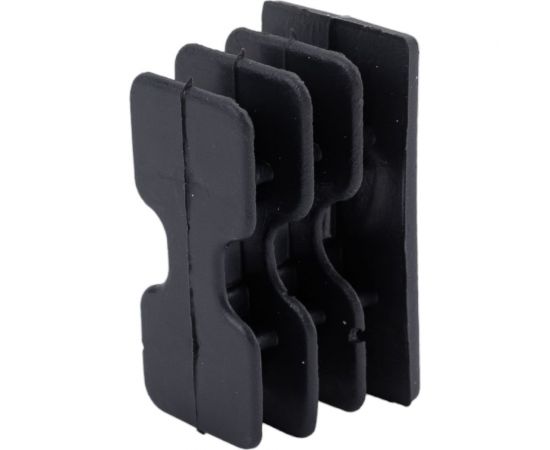 Внутренняя заглушка для трубы Tech-Krep 20x40 мм, черный пластик, 4 шт. пакет 150031 – изображение 3