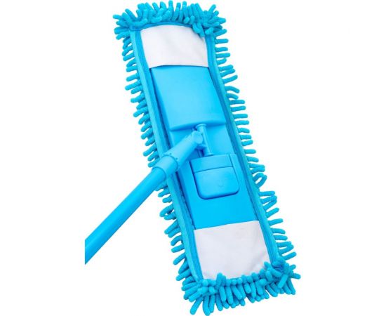 Швабра для пола PERFECTO LINEA Solid с насадкой из шенилла, голубая 43-492032 – изображение 3