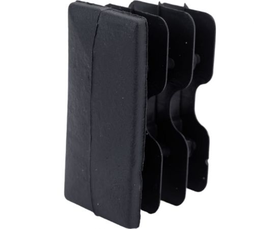 Внутренняя заглушка для трубы Tech-Krep 20x40 мм, черный пластик, 4 шт. пакет 150031 – изображение 2