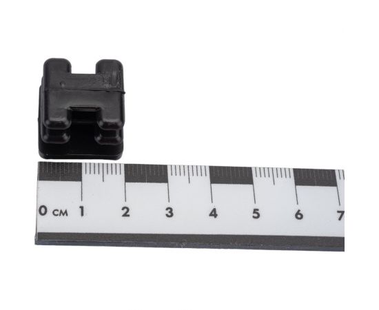 Внутренняя заглушка для трубы Tech-Krep 20x20 мм, черный пластик, 4 шт. пакет 150030 – изображение 2