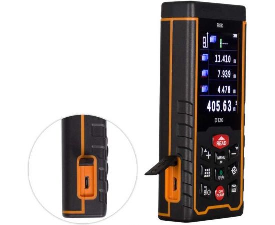 Лазерный дальномер RGK d120 с поверкой 755672 