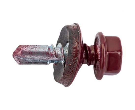 Кровельный саморез КРЕП-КОМП 5,5x19 RAL3005, красное вино К, 250 шт., насадка 8/9 ск55193005кф-У 