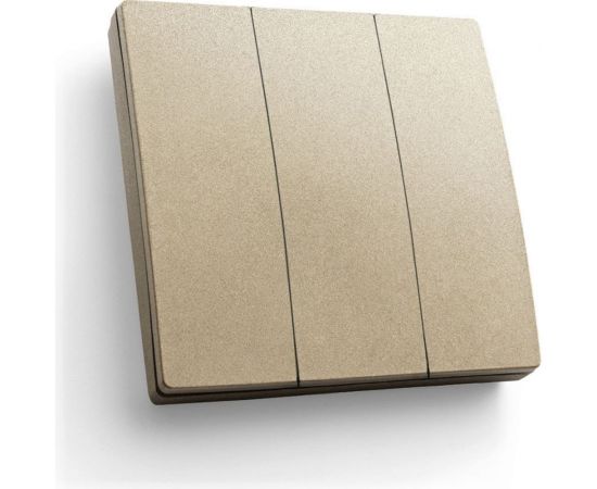 Беспроводной трехклавишный выключатель FERON TM83, 230V, 500W, золото 41727 