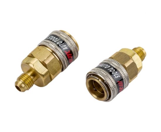 Набор адаптеров быстросъемных к заправочной станции R-134a 2 предмета JTC-1137 – изображение 2