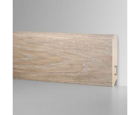 Плинтус Aktuell Design (16x81x2400 мм; МДФ; Дуб европейский серый) Hannahholz AD 81402.08 – изображение 2