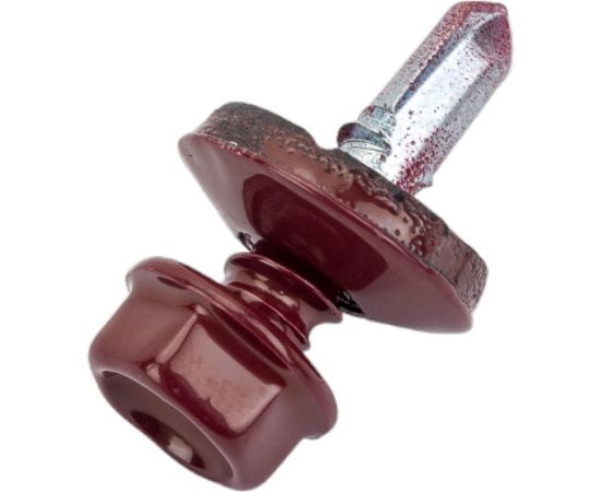 Кровельный саморез КРЕП-КОМП 5,5x19 RAL3005, красное вино К, 250 шт., насадка 8/9 ск55193005кф-У – изображение 3