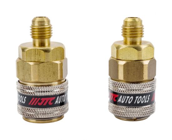 Набор адаптеров быстросъемных к заправочной станции R-134a 2 предмета JTC-1137 – изображение 3