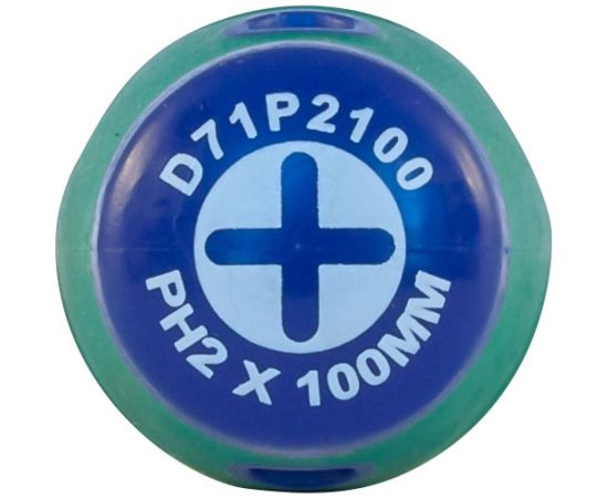 Стержневая крестовая отвертка Jonnesway D71P2100 ANTI-SLIP GRIP, PH2x100 мм 49951 – изображение 9