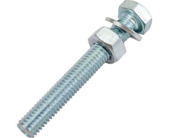 Болт с ш/г крепежная техника набор, полная резьба, din 933, 6x45, 10 шт. 17840 – изображение 5