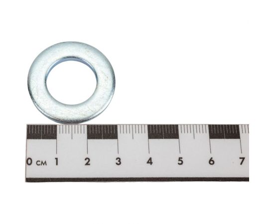 Плоская шайба крепежная техника DIN 125, М16 цинк, пакет 100 шт. 493014 БК – изображение 2