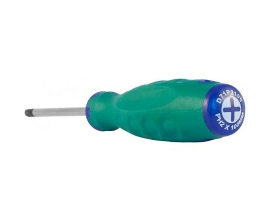 Стержневая крестовая отвертка Jonnesway D71P2100 ANTI-SLIP GRIP, PH2x100 мм 49951 – изображение 7