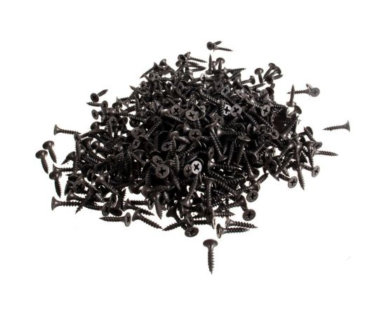 Саморез Качественный КРЕПЕЖ 3.5x19 мм, потай, частая резьба, оксид, 600 шт 0300389 КЧ 