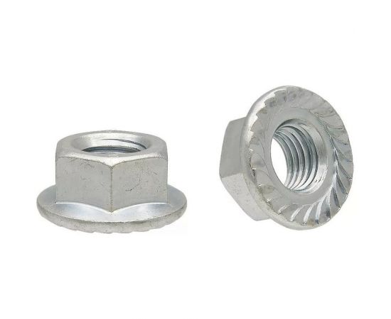 Гайка с фланцем Качественный КРЕПЕЖ DIN 6923 М6 260 шт 0301302 КЧ 