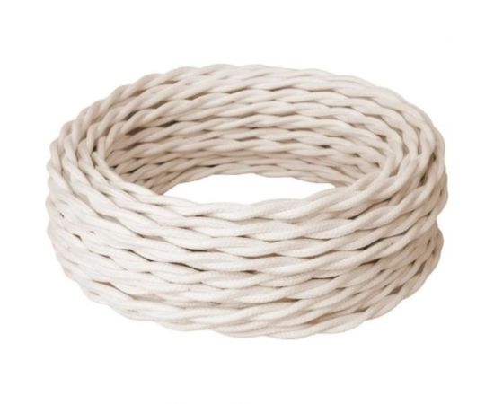 Силовой кабель Retro Electro, ретро, 3х1,5, слоновая кость, длина бухты 20 2255012 