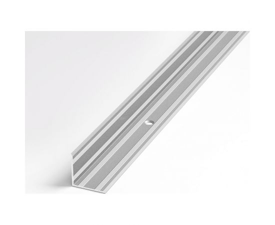 Порог угловой внутренний алюминиевый ЛУКА (20x20 мм, 1,8 м, Серебро) УТ000003097 