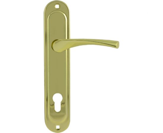 Дверная ручка на планке НОРА-М EW 710-70 мм, золото 16972 