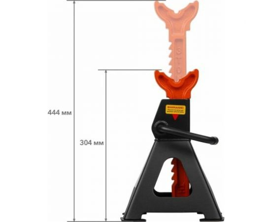 Стойка-поддомкратник STARTUL Auto 3 т., 2 штуки, h min 304 мм, h max 444 мм ST8024-04 – изображение 4
