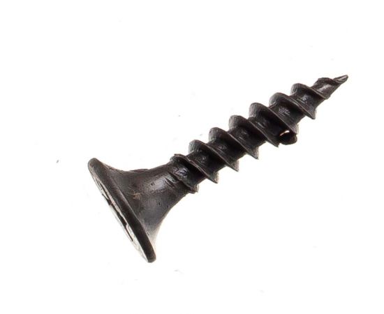 Саморез Качественный КРЕПЕЖ 3.5x19 мм, потай, частая резьба, оксид, 600 шт 0300389 КЧ – изображение 2