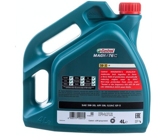 Масло моторное синтетическое Magnatec 5w30 AP SN/GF-5 DUALOCK (4 л) Castrol 15C93D – изображение 2