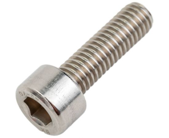 Нержавеющий винт с цилиндрической головкой KREPFIELD M6x20 мм, DIN 912, А2, внутренний шестигранник, полная резьба, 20 шт. 912A2ВИНТПР6Х20-20 – изображение 4