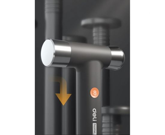 Молоток DELI home series gray ht7008c 400гр, эксклюзивный дизайн, рукоять из софттач пластика, подарочная упаковка 112883 – изображение 2