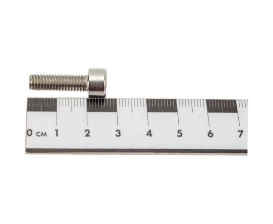 Нержавеющий винт с цилиндрической головкой KREPFIELD M6x20 мм, DIN 912, А2, внутренний шестигранник, полная резьба, 20 шт. 912A2ВИНТПР6Х20-20 – изображение 3