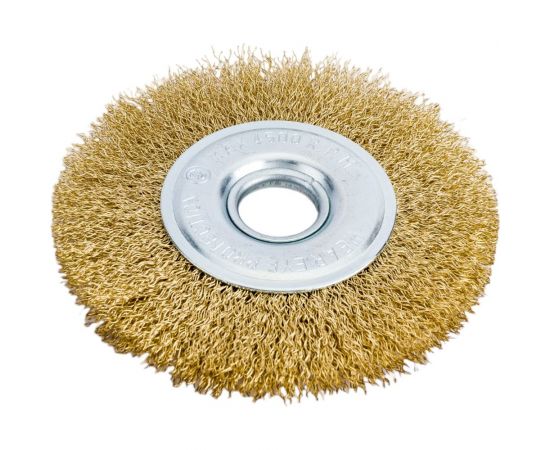 Кордщетка дисковая 125 мм, латунированная мягкая проволока для УШМ Bohrer 36703125 