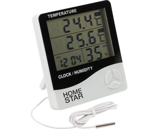 Цифровой термометр-гигрометр с выносным датчиком Homestar HS-0109 104304 