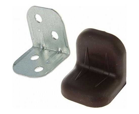 Крепежный уголок с пластиковой крышкой Tech-Krep 20x28 венге 4 шт. пакет 148279 