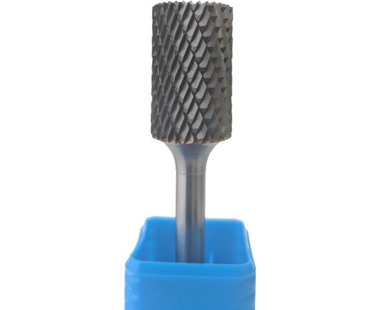 Борфреза цилиндрическая с зубчатым торцом (10х20х6х65 мм; ВК8; В10; 20Х06) ИНСТУЛС 00001337642 