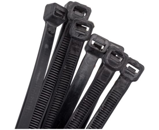 Хомут IEK 7.6x500, черный, нейлон, упаковка 100шт, ИЭК UHH32-D076-500-100 