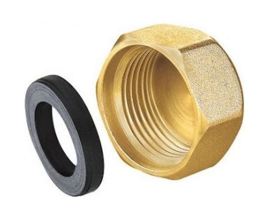 Латунная заглушка DOUBLE-LIN резьбовая с прокладкой в/р - 3/4" LL6163 (3/4") 