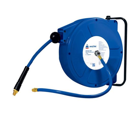 Шланг полиуретановый на автоматической катушке 8х12 мм, 8 м, резьба 1/4” МАСТАК 681-08008HR 