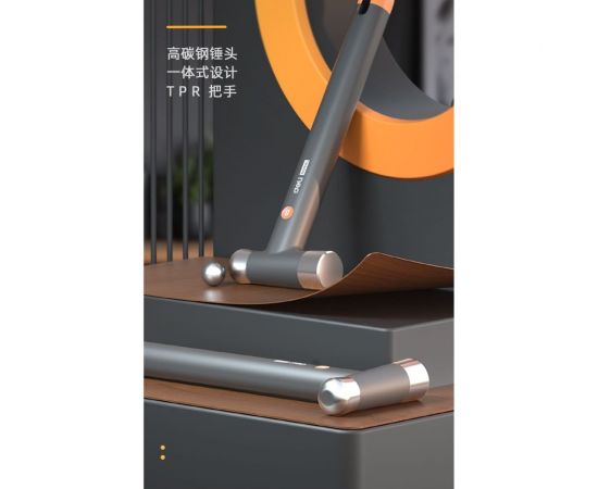 Молоток DELI home series gray ht7008c 400гр, эксклюзивный дизайн, рукоять из софттач пластика, подарочная упаковка 112883 – изображение 13