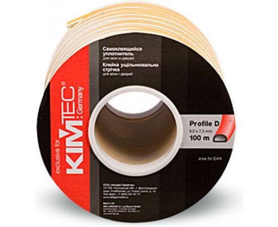 Уплотнитель KIM TEC D-100 белый 8х9 мм 585539 – изображение 2