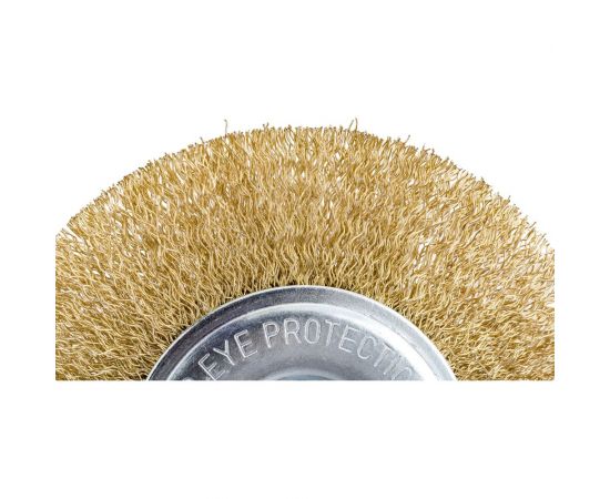 Кордщетка дисковая 125 мм, латунированная мягкая проволока для УШМ Bohrer 36703125 – изображение 4