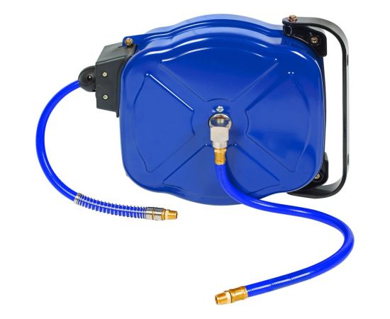 Шланг полиуретановый на автоматической катушке 8х12 мм, 8 м, резьба 1/4” МАСТАК 681-08008HR – изображение 4