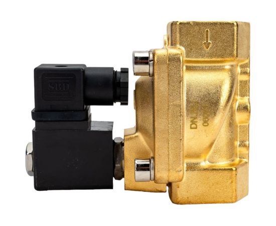 Электромагнитный клапан DN.ru VS2W-400N-PU-NC Ду25 Ру12 латунь пилотный G 1 НЗ NBR 220В D130-01272 – изображение 3