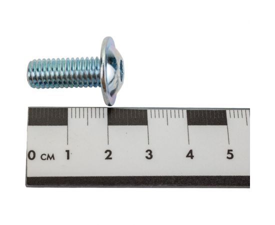 Винт с фланцем ЦКИ ISO 7380-2, М8x20, 10.9, Ц, 50 шт. 36149 – изображение 2