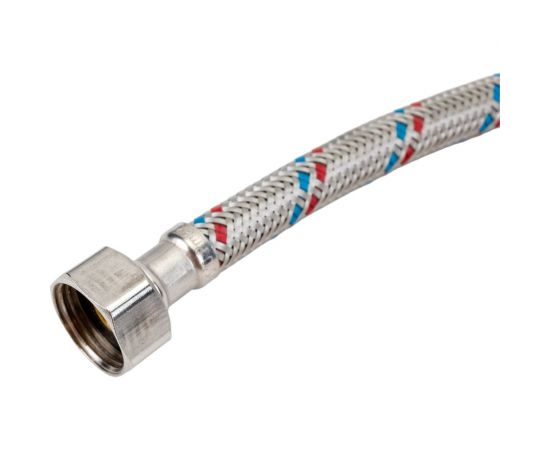 Гибкая подводка для воды AV Engineering штуцер М10 длинный - гайка 1/2" 80 см AVE20280 – изображение 2