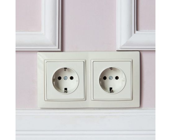 Рамка на 2 поста WERKEL W0022003 Snabb basic слоновая кость a051307 – изображение 2