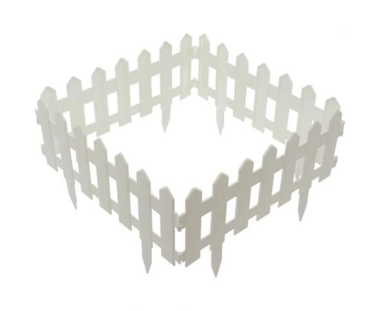 Садовое ограждение МАСТЕРСАД Палисадник белое ПЛСД-бел 