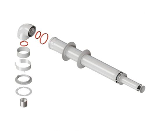 Комплект дымохода ROMMER антилед универсальный 60/100 - 1000 мм RCA-6010-251000 RG0091CSP6DRQ0 