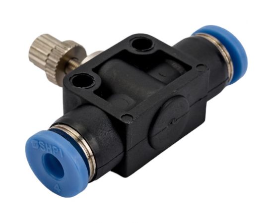 Фитинг-дроссель (пневмодроссель) цанговый 4 мм SHPI SCF 04 – изображение 2