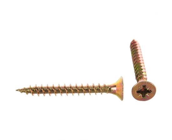 Шуруп VIPкрепеж жёлтый цинк 6х50,130 шт 41404 VIPS – изображение 4