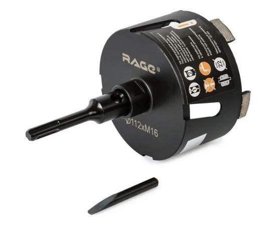 Коронка алмазная по бетону 112 мм rage by VIRA 559529 – изображение 7